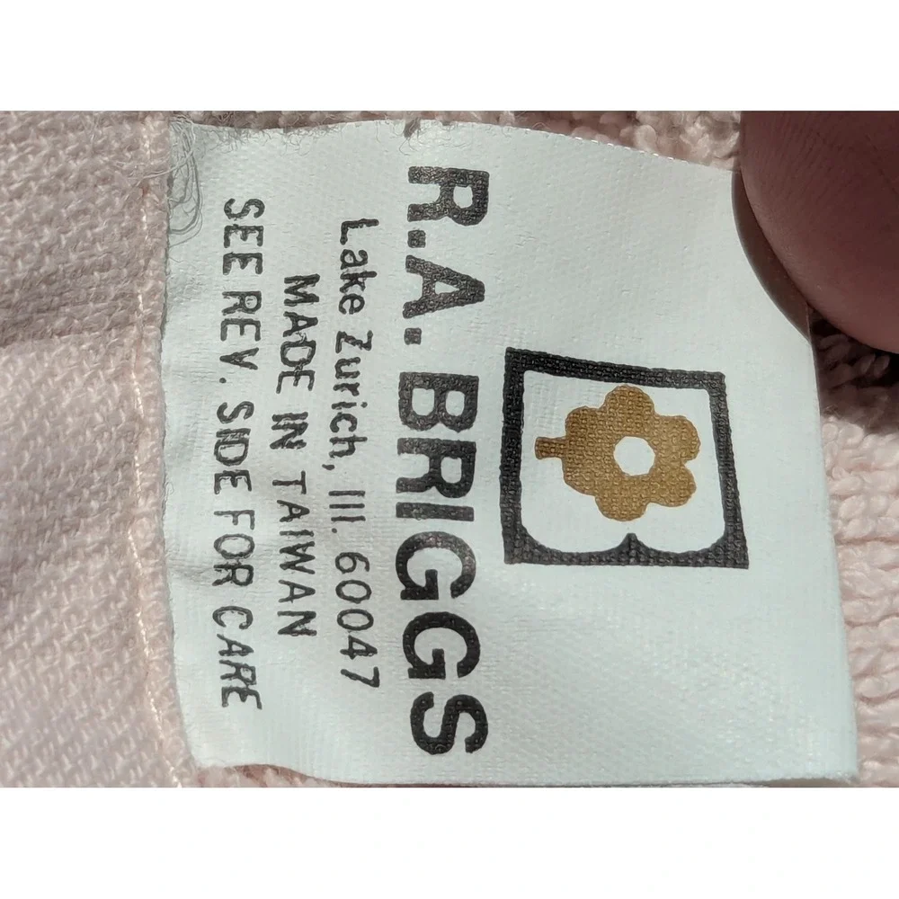 Vintage 1980's Pink Christmas Towel Set by R.A. Briggs